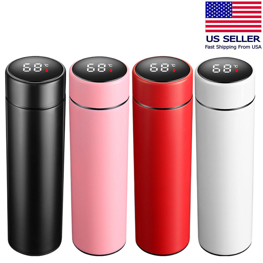500ml Measure Temperature Stainless Steel Hot/Cold Vacuum thermos Insulation Cup