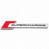 For Audi Supercharged Side Fender Marker Logo Emblem Badge Decoration OEM ABS