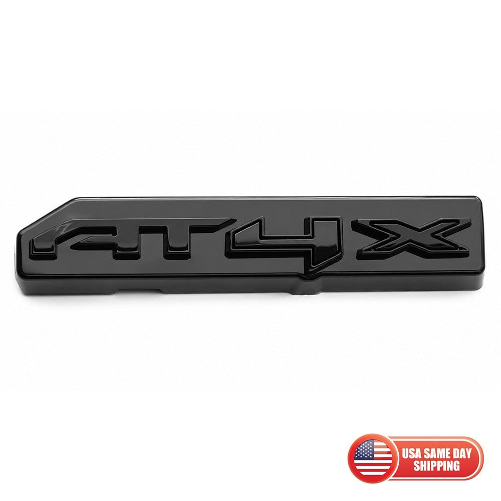 Front Grille Emblem 3D Badge Nameplate Fit 2024-2025 AT4X GMC Sierra Blackout