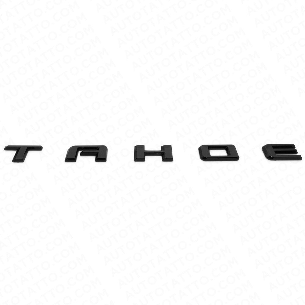2021+ Chevy Tahoe Gloss Black Liftgate Vehicle Nameplate Emblem Sport Decorate