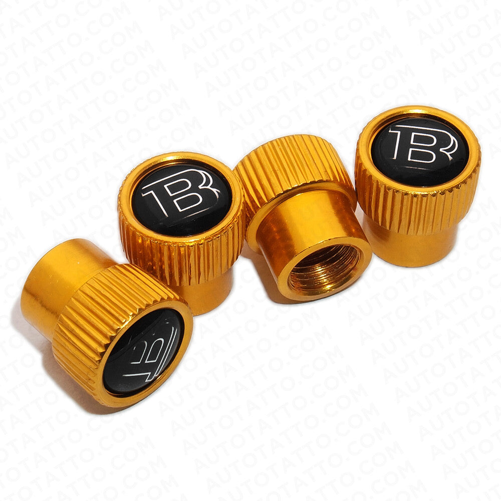 For Brabus Roundel Car Wheels Tire Air Valve Caps Stem Dust Logo Cover Sport