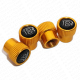 For Brabus Roundel Car Wheels Tire Air Valve Caps Stem Dust Logo Cover Sport