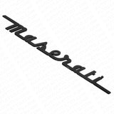For Maserati Gloss Black Trunk Letter Nameplate 3D Logo Emblem Badges Sport OEM