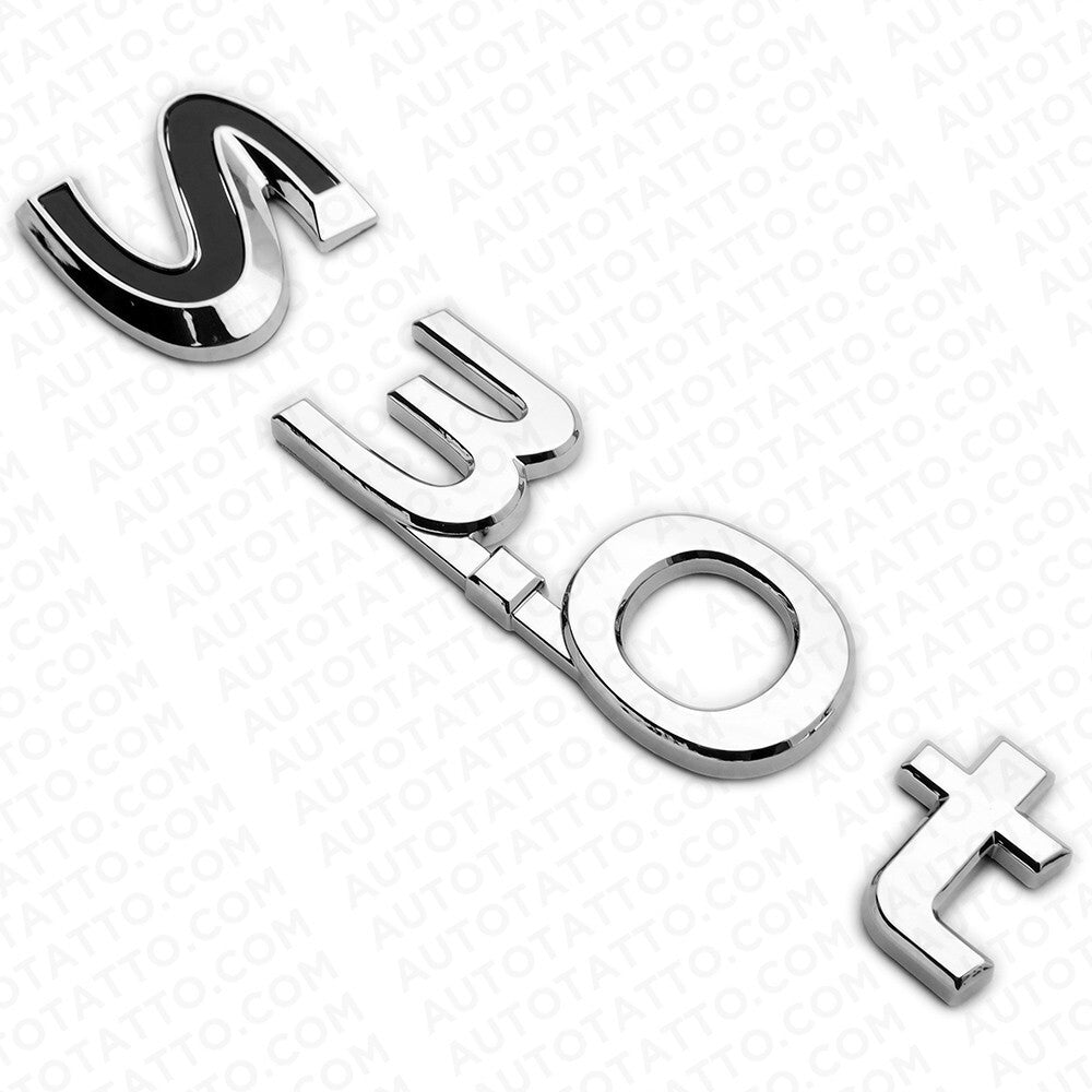For Infiniti S 3.0t Left or Right Fender Badge Emblem Nameplate Chrome Black