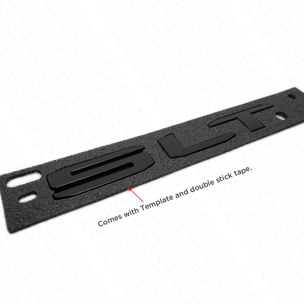 19-21 GMC Sierra Tailgate SLT Logo Emblem Pickup Badge Nameplate Matte Black