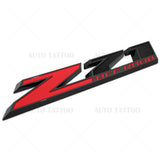 GM Chevy 09-21 Z71 Offroad Front Door Nameplate Logo Emblem Badge OEM Black Red