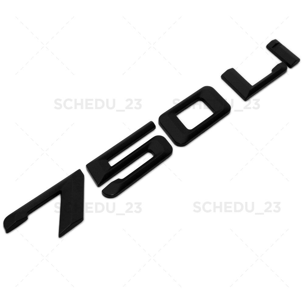 09-15 Matte Black 750Li Trunk Lid Nameplate Emblem Badge M Performance F02 F04