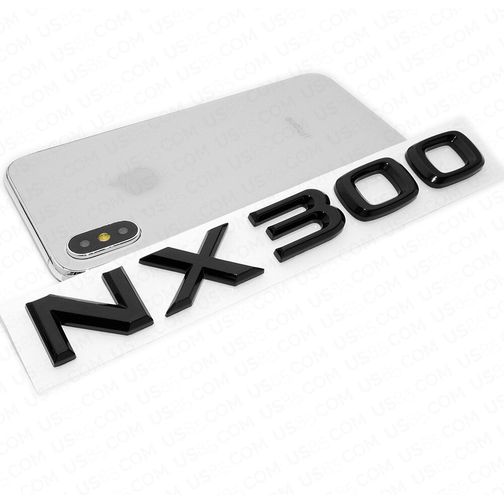 Lexus Liftgate Gloss Black NX 300 Letter Logo Badge Car Emblem Replace F-Sport