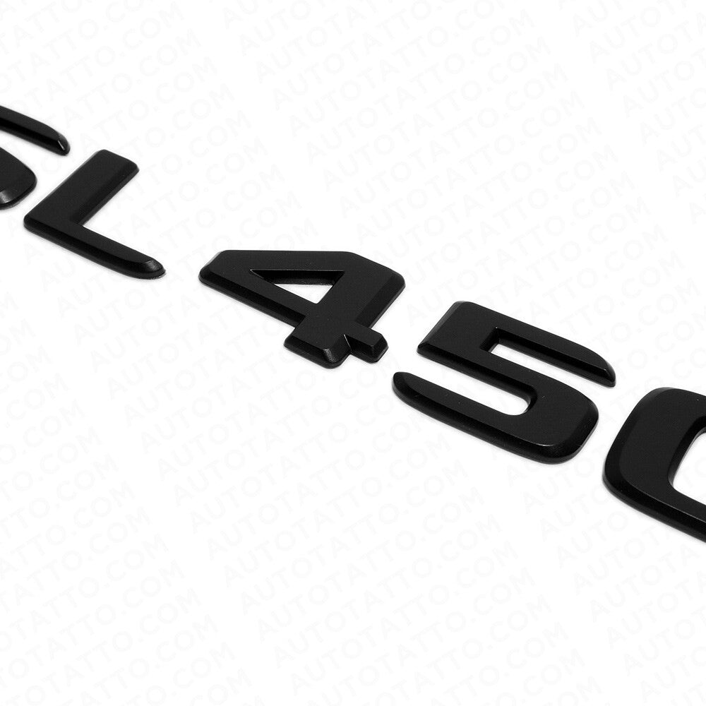 17-21 Mercedes SL 450 Letter Emblem Trunk Lid Logo Badge AMG Sport Matte Black