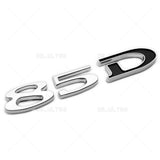 Tesla Rear Liftgate Lid Model 85D Nameplate Logo Badge Emblem Sport Chrome Black