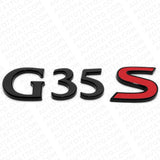 For Infiniti G35s Rear Trunk Letter Badge Emblem Nameplate Sport Gloss Black