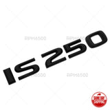 Lexus Trunk Lid Matte Black IS 250 Letter Logo Badge Emblem Car Replace F-Sport