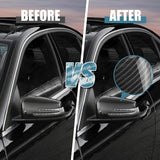 Carbon Fiber Style Side Rear Mirror Cover For Mercedes W204 W212 W117 C E Class
