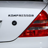 Mercedes 99-05 Gloss Black Kompressor Trunk Luggage Lid Logo Emblem Badge Sport