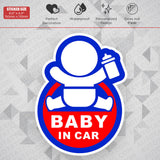 Cute Baby in Car 3D Sticker Decal Kid on Board Truck Van Trunk Window Decorate