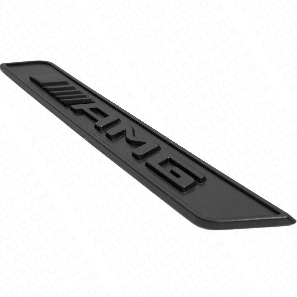 2x Flat Black AMG Special Edition Emblem Fender Logo Badge Nameplate Decoration