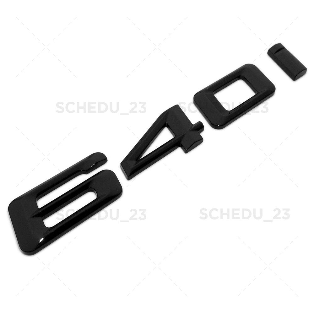 12-19 Gloss Black 640i Letter Emblem Trunk Lid M Sport Performance F06 F12 F13
