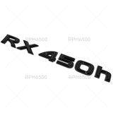 Lexus Liftgate Gloss Black RX 450h Letter Logo Badge Car Emblem Replace F-Sport