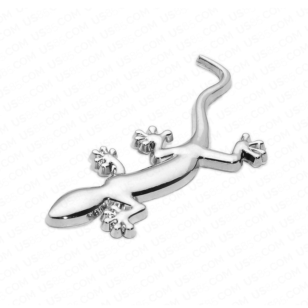 Universal Quattro Gecko Logo Badge Emblem Trunk 3D Sticker Car SUV Sport Chrome