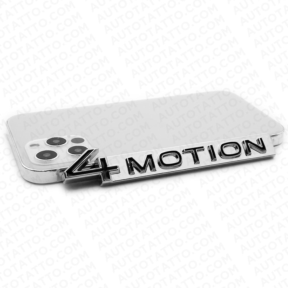18-23  Fit VW 4 Motion Rear Trunk Nameplate Badge Metal Emblem Chrome Black