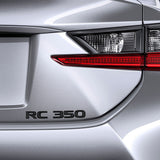 Lexus Trunk Lid RC 350 Letter Logo Badge Emblem Car Replace F-Sport Gloss Black