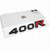 For Nissan Infiniti 400R Rear Trunk Lid Badge Emblem Nameplate Black & Red Sport
