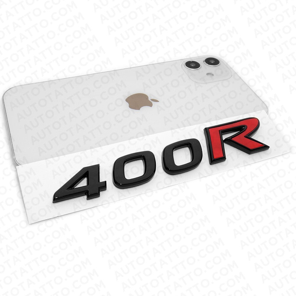 For Nissan Infiniti 400R Rear Trunk Lid Badge Emblem Nameplate Black & Red Sport