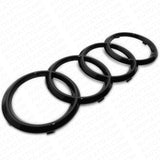 17-25 Audi Q7 SQ7 Gloss Black Front Grille Rings Badge Sign Logo Emblem Decorate