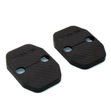 2X Carbon Fiber Texture Door Striker Cover Lock Buckle Cap For Mercedes-Benz AMG