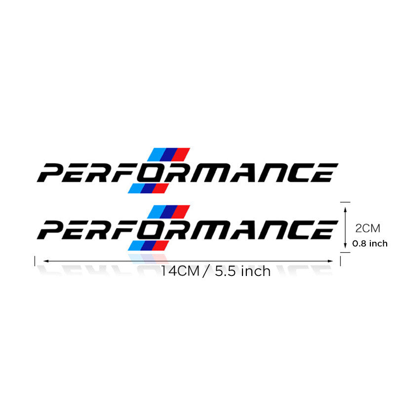4PCS for BMW Car Decals M Performance Door Handle Sticker Car Body Decal Sport
