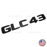 17-21 Mercedes GLC 43 Letter Emblem Liftgate Logo Badge AMG Sport Matte Black