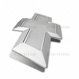 16-19 Chevy Silverado 1500 Front Grille & Tailgate Logo Emblem Chrome Silver