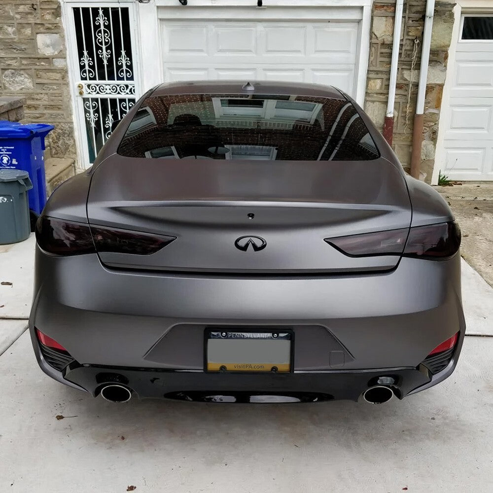 17-22 Infiniti Q60 Rear Luggage Lid Nameplate Emblem Badge Logo Gloss Black