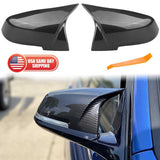 Carbon Fiber M3 Style Side Mirror Cover Cap For BMW F20 F21 F30 F32 F36 GT M2 X1