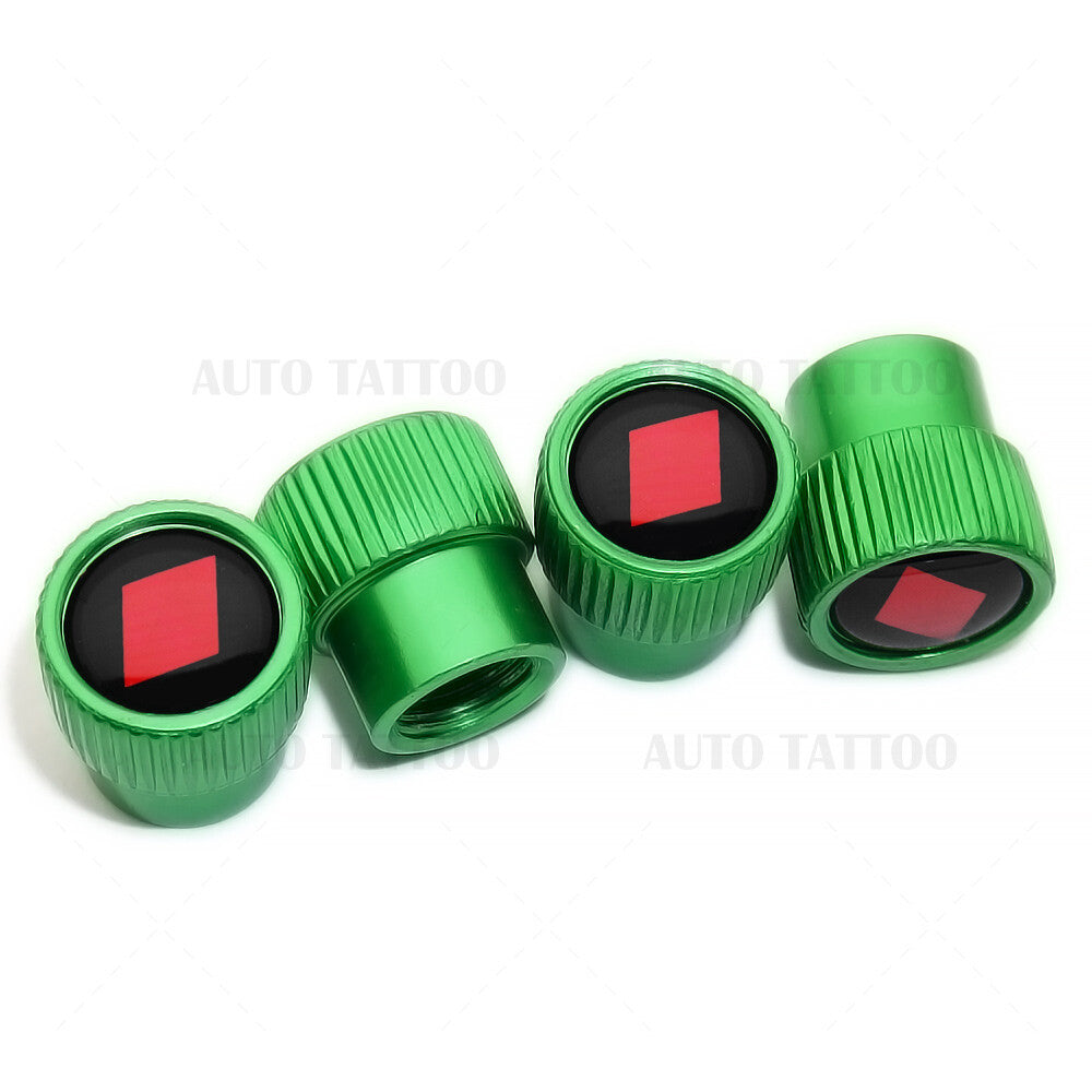 For Audi Sport Roundel Car SUV Wheels Tire Air Valve Caps Stem Dust Logo Cover