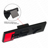 Audi RS7 Front Grille Bumper Radiator Lettering Emblem Badge Logo Sport Black