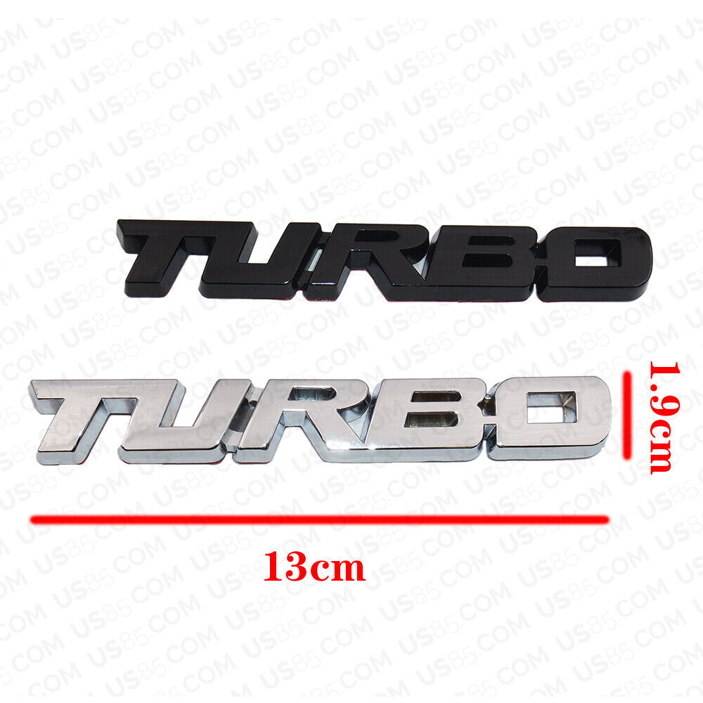 Universal 3D Fashion Waterproof Metal Turbo Car Decal Sticker Auto Decoration