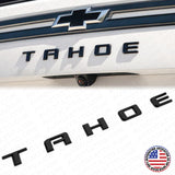 2021+ Chevy Tahoe Gloss Black Liftgate Vehicle Nameplate Emblem Sport Decorate