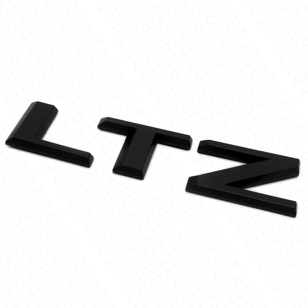 19-22 Matte Black Silverado 1500 Tailgate LTZ Letter Logo Emblem Badge Z71 4x4