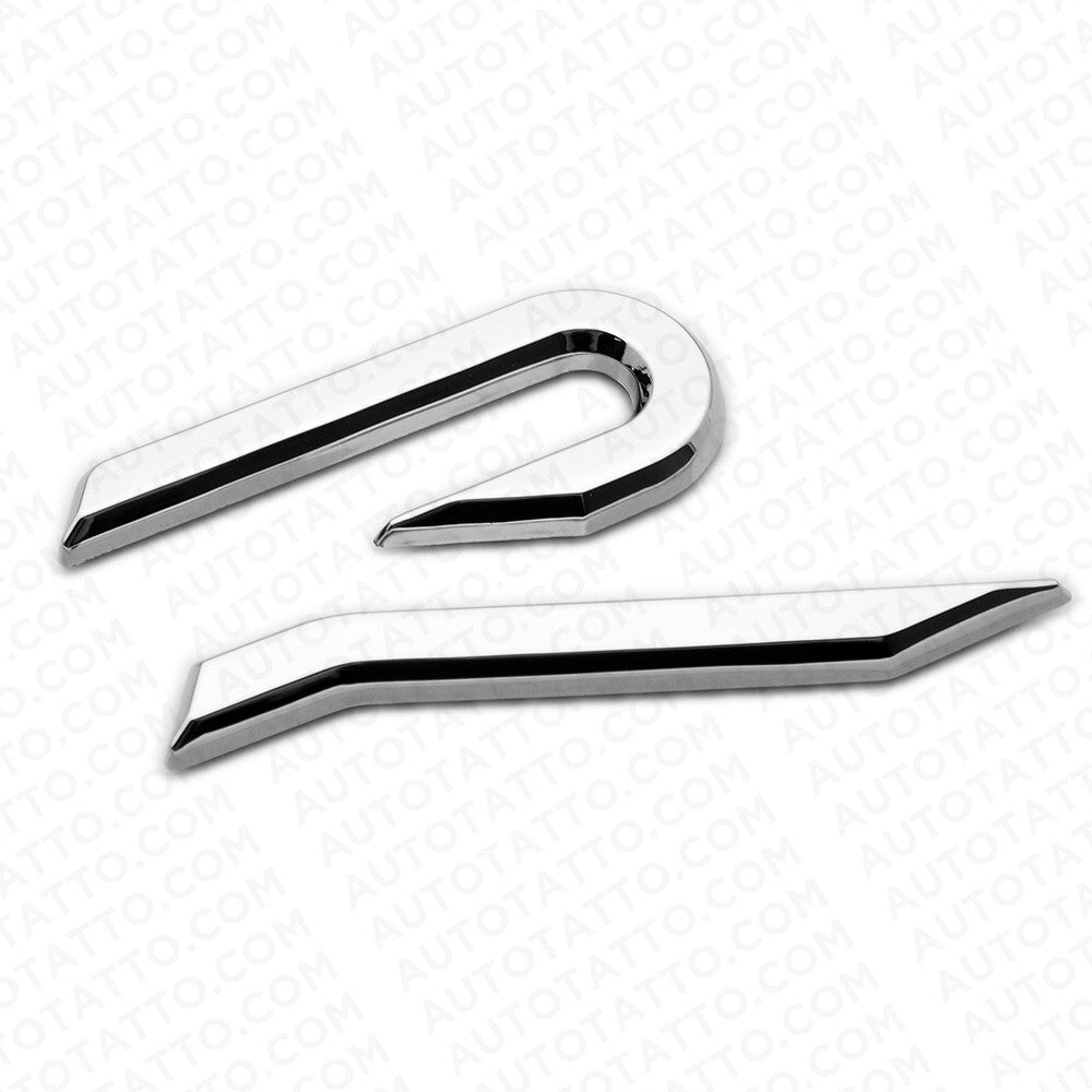 VW Golf R MK8 Lettering Chrome Tailgate Rear Logo Badge Nameplate Emblem Sport