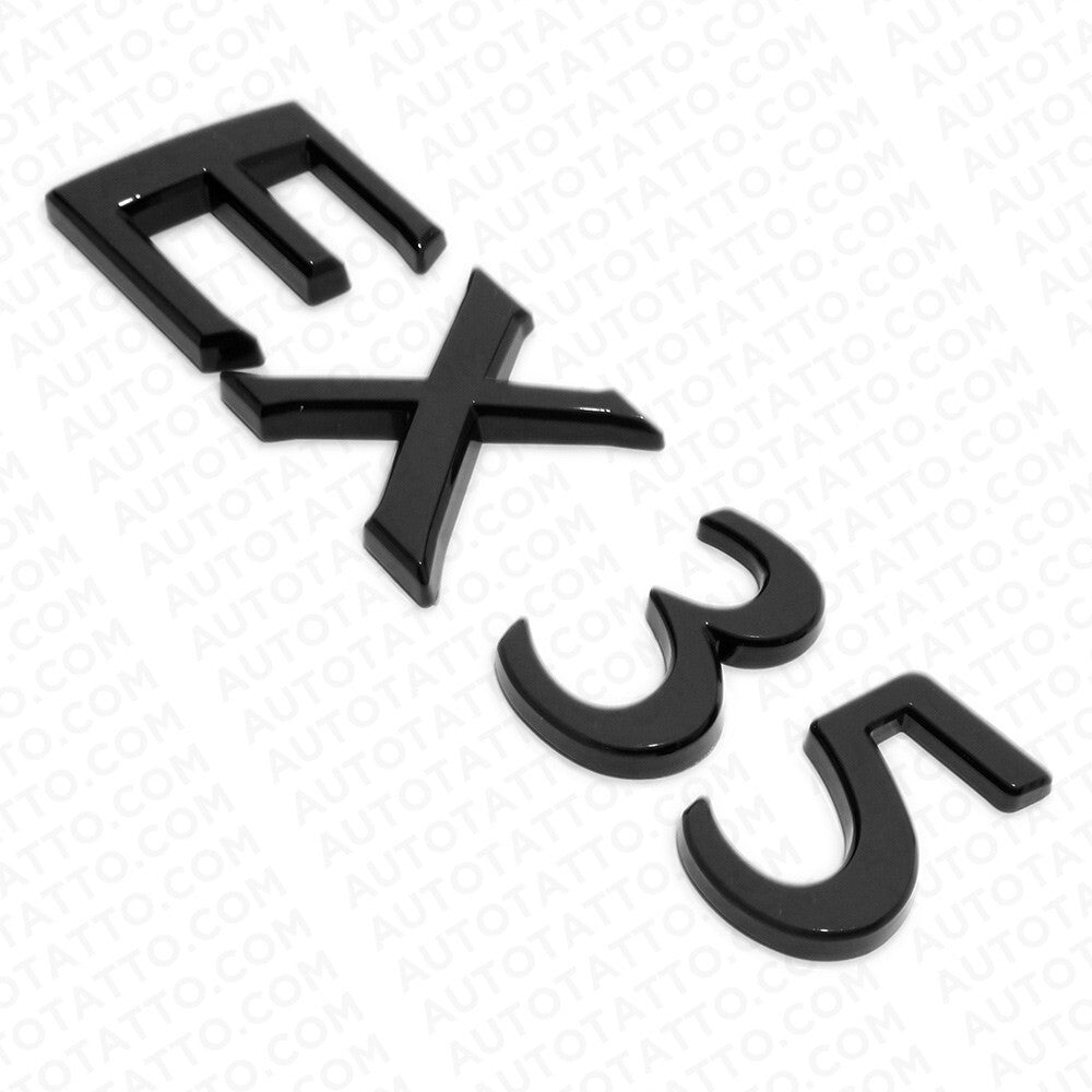 For Infiniti EX 35 Rear Trunk Logo Letter Badge Emblem Nameplate Gloss Black