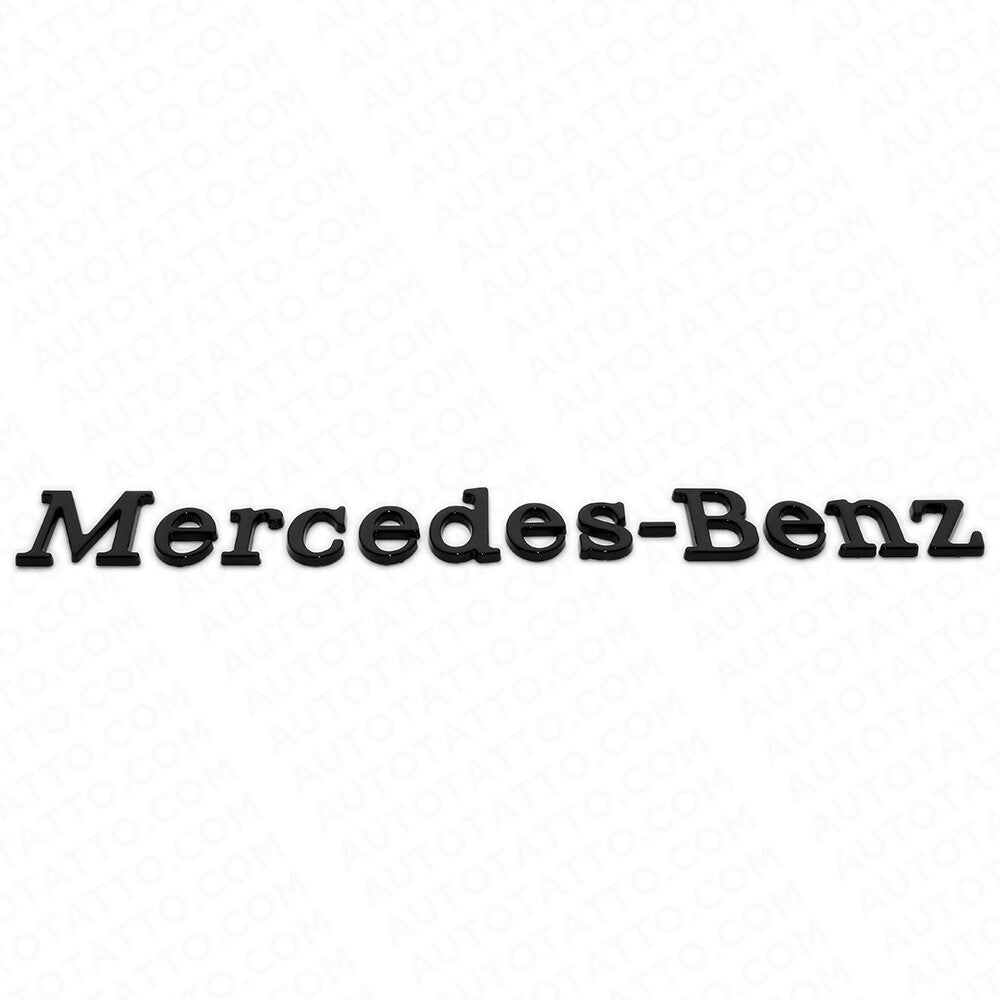 Mercedes-Benz Letter Emblem 3D Logo Nameplate Badge Decoration AMG Gloss Black