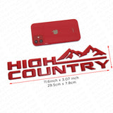 19-21 Red Chevy Tahoe Silverado High Country Tailgate Letter Logo Emblem Badge