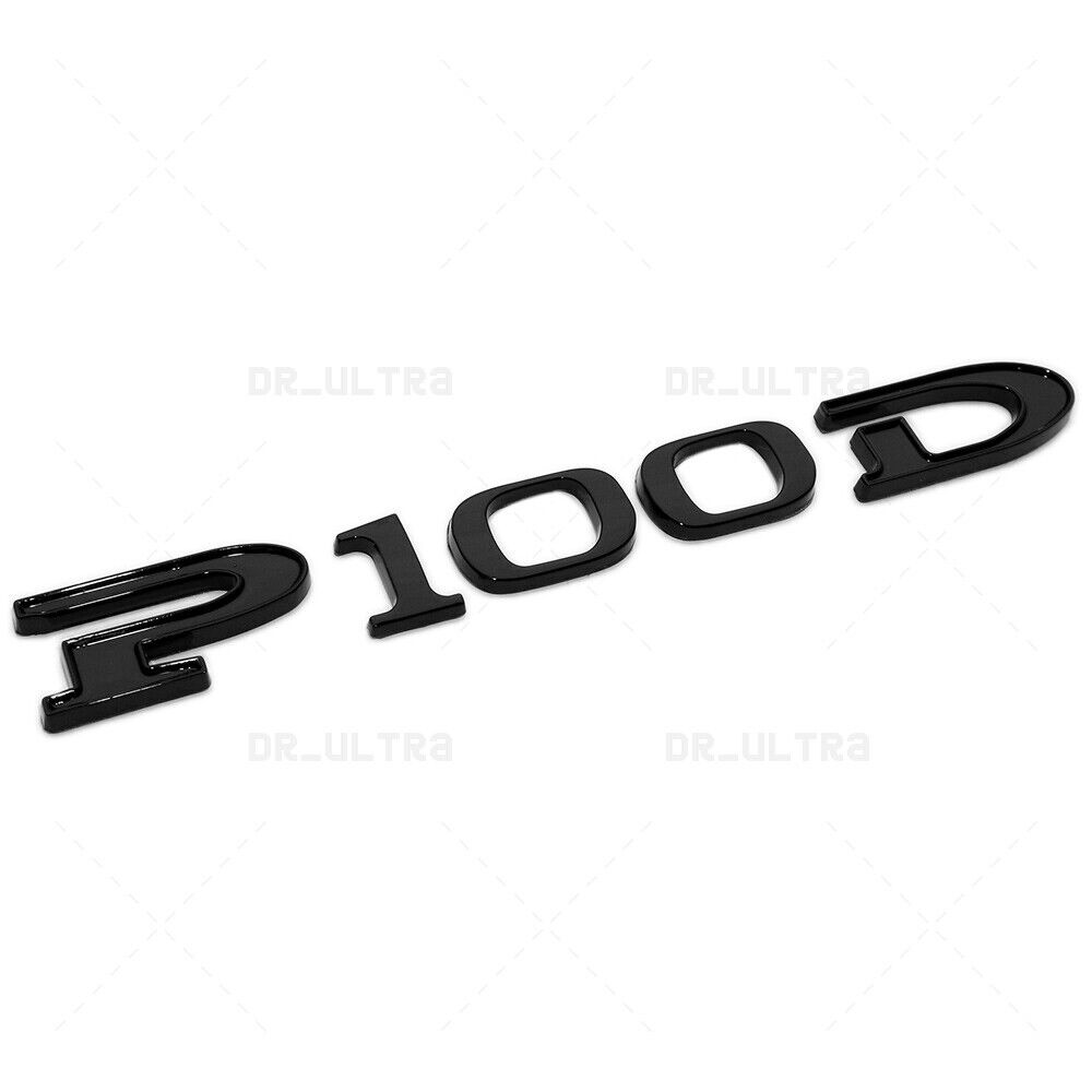Tesla Rear Liftgate Model P100D Nameplate Logo Badge Emblem Sport Gloss Black