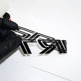 2x 3D TRD Sport Back Red Pickup Bed Truck Logo Sticker Decal Decoration Limited