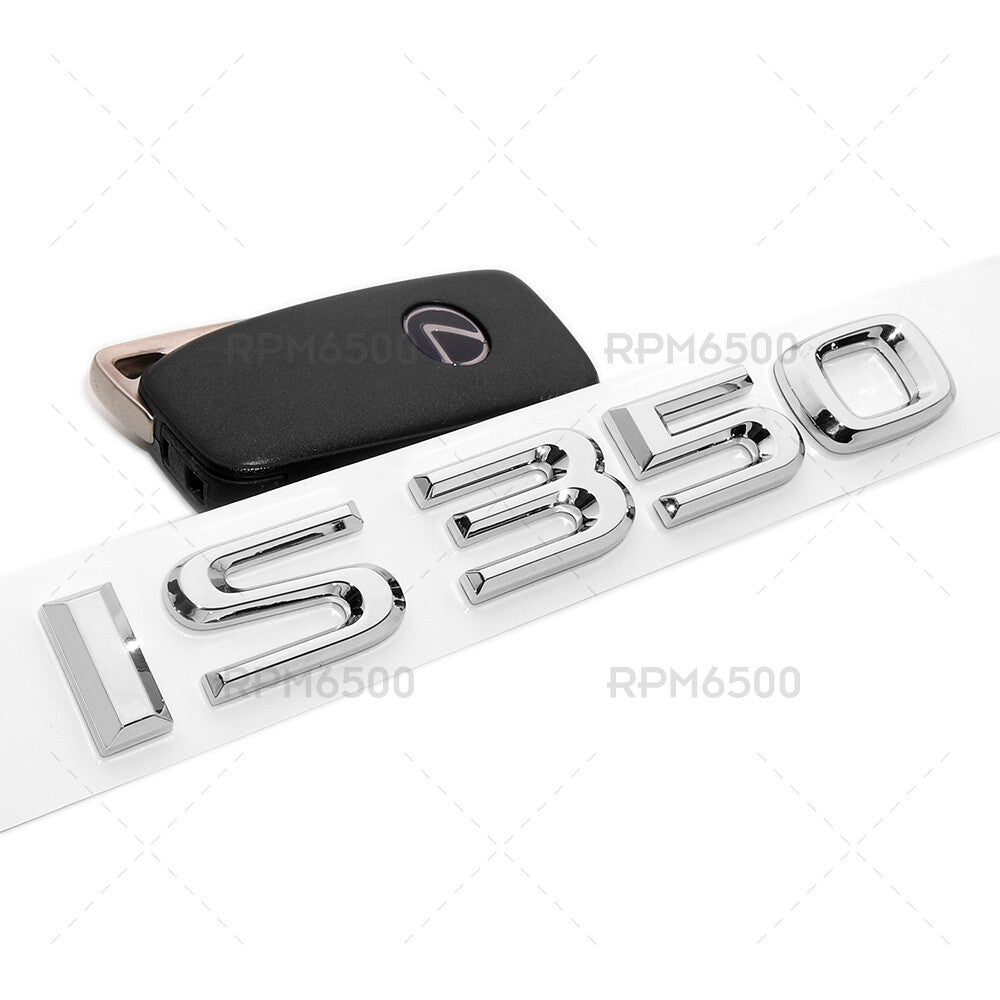 Lexus Trunk Lid IS 350 Letter Logo Badge Decal Emblem Car F-Sport OEM Chrome