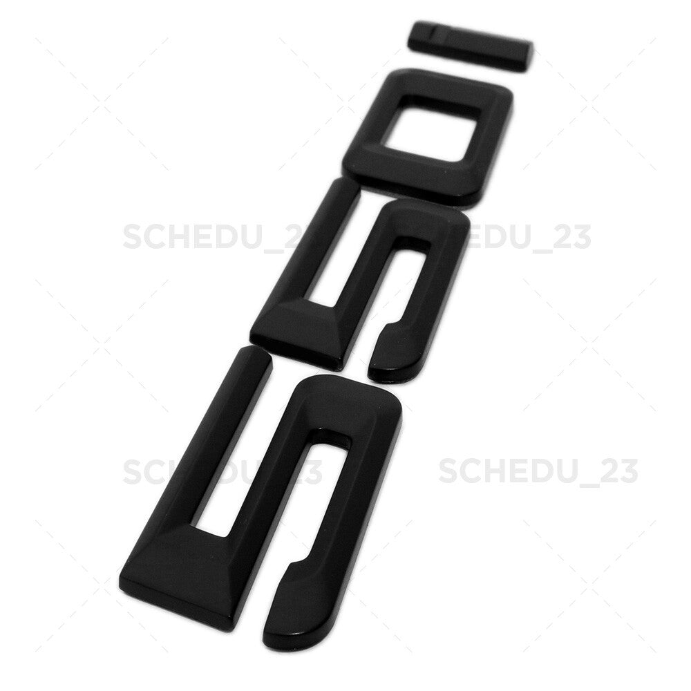 Matte Black 550i Letter Logo Emblem Badge Trunk Lid M Series Performance F10