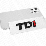 Fit 2015 VW Jetta Rear Trunk TDI Emblem Badge Nameplate Black Red