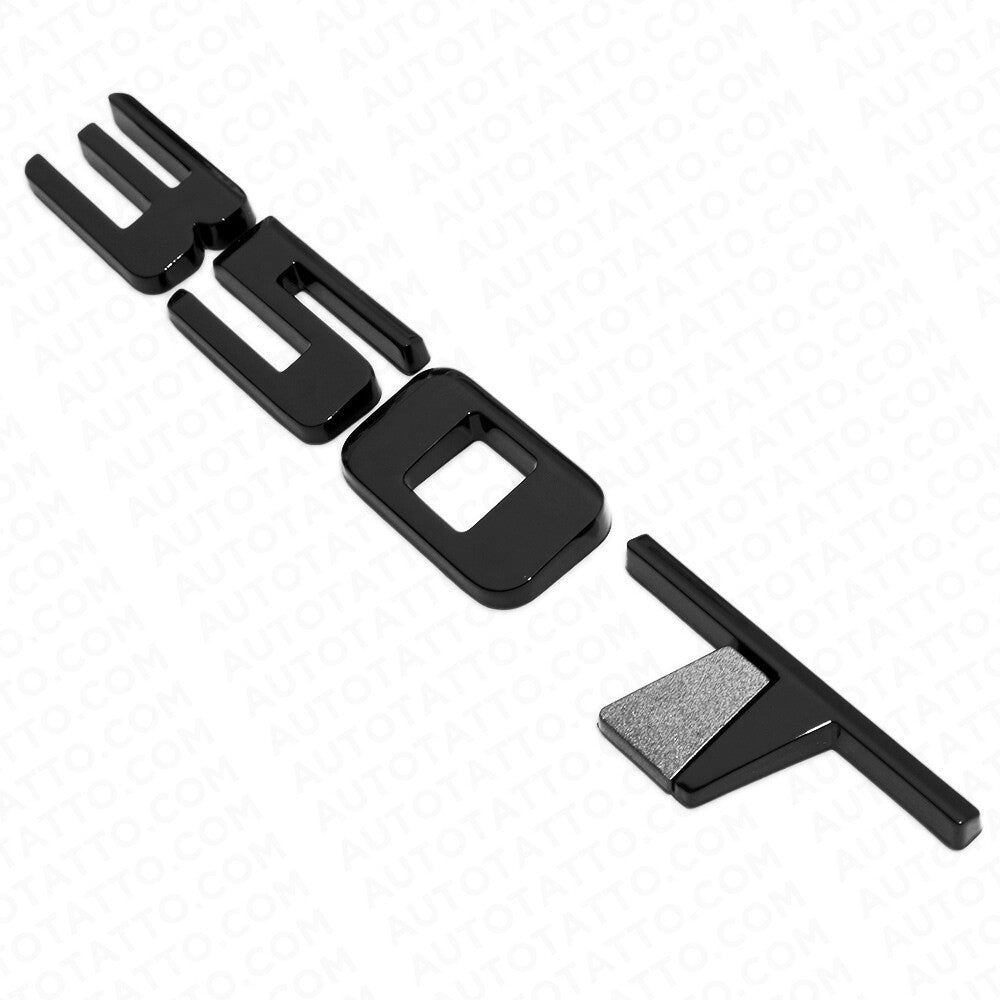 For Cadillac CT4 CT5 XT4 XT5 Rear Turnk 350 T Nameplate Badge Emblem Gloss Black