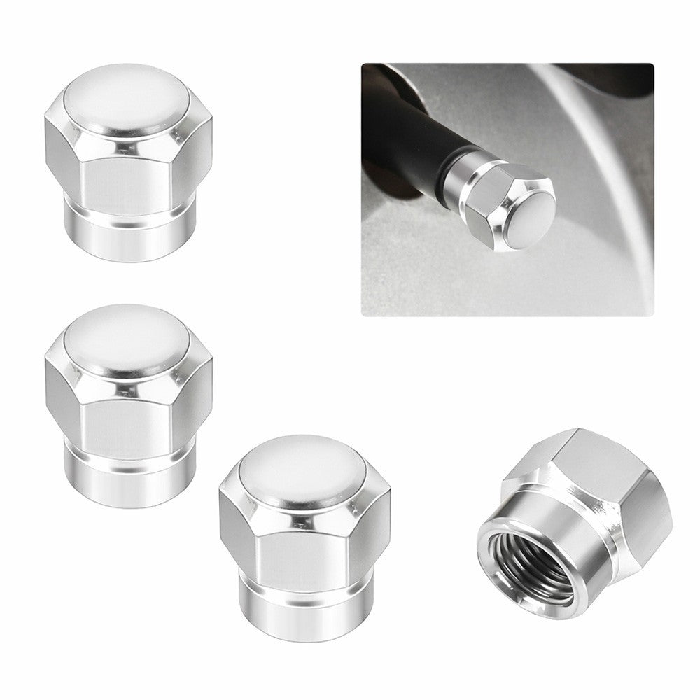 4pcs Hex Tire Wheels Air Valve Stem Caps Cover Car Truck Hotrod ATV Decorate